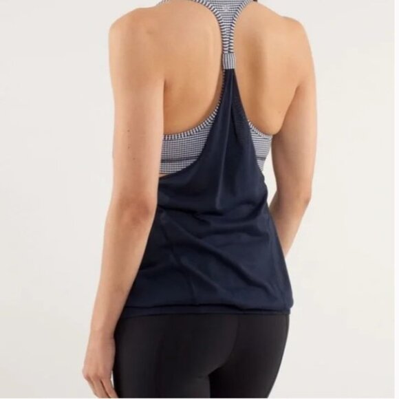 Lululemon Practice Freely Tank Top Inkwell Gingham - 6 - Picture 3 of 9